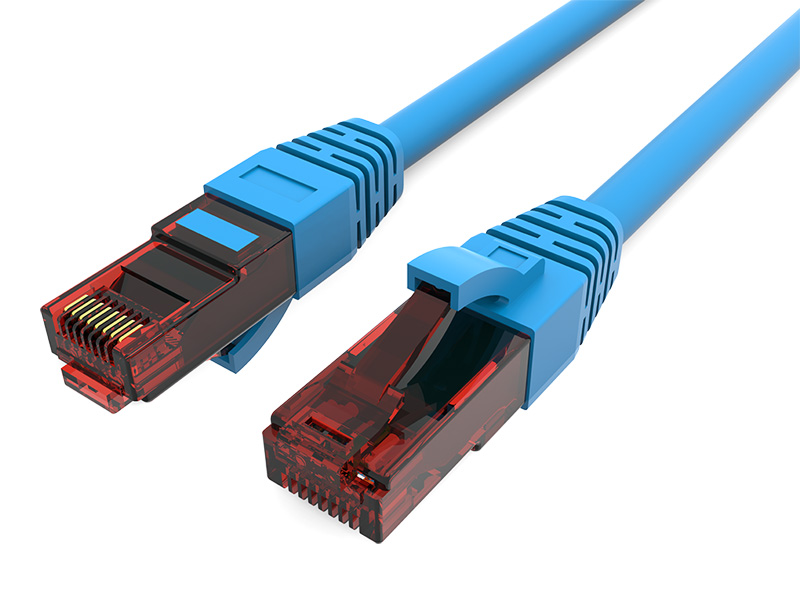Antibakteriální patch kabel U/UTP CAT.6A bez stínění