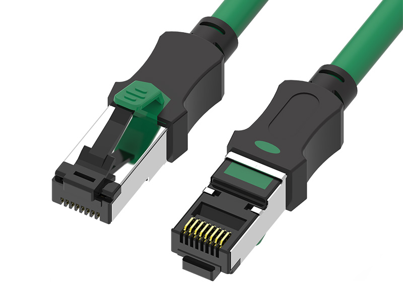 Stíněný dvoubarevný propojovací kabel S/FTP CAT.6A